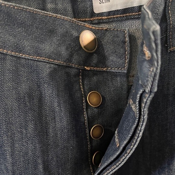 Denim Co Jeans Mens Size 36x34 Button Fly Slim Fit straight leg hipster skater - Picture 2 of 9
